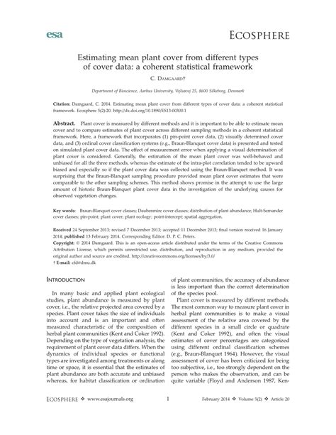 estimation brauner|Estimating mean plant cover from different types of .